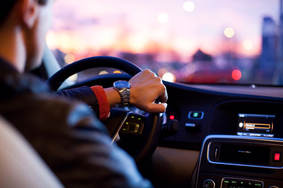 Car on the road earning returns